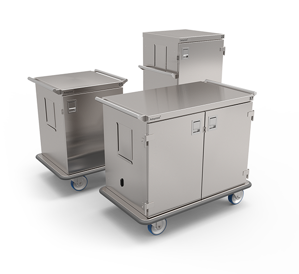 Chariots en acier inoxydable de petite, moyenne et grande taille par Adaptaid